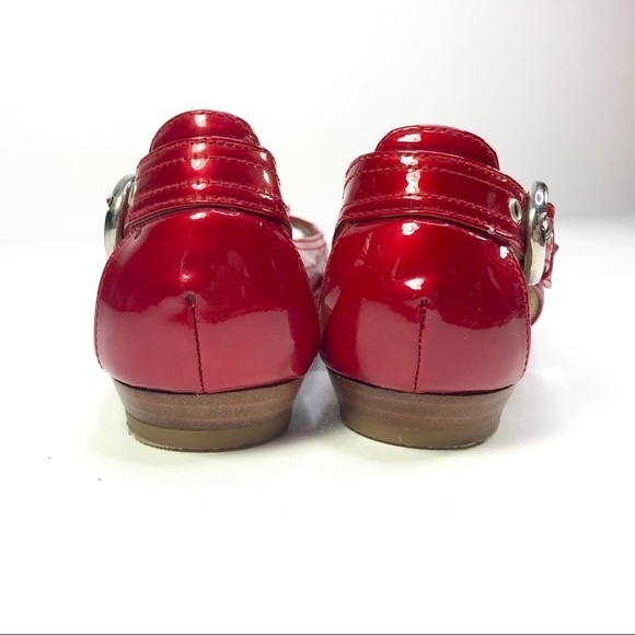 Stuart Weitzman ChitChat candy apple red peeptoe - Picture 3 of 8